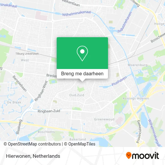 Hierwonen kaart