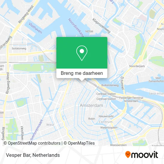 Vesper Bar kaart