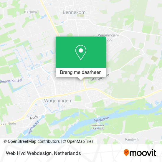 Web Hvd Webdesign kaart