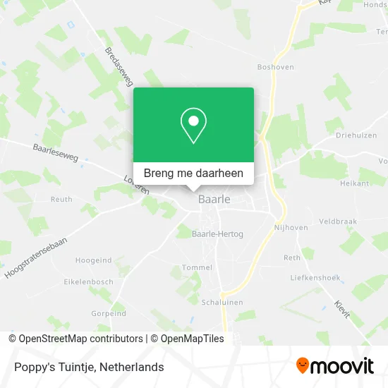Poppy's Tuintje kaart