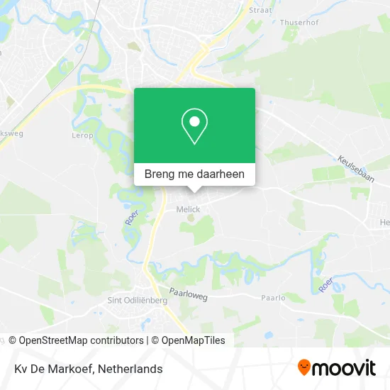 Kv De Markoef kaart