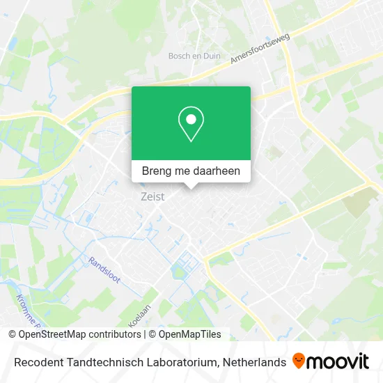 Recodent Tandtechnisch Laboratorium kaart