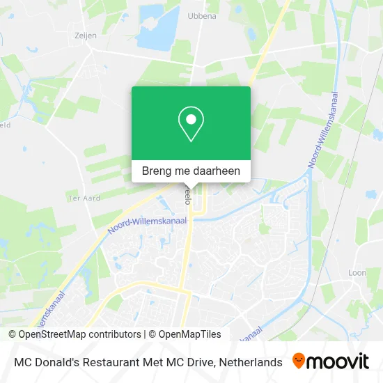 MC Donald's Restaurant Met MC Drive kaart