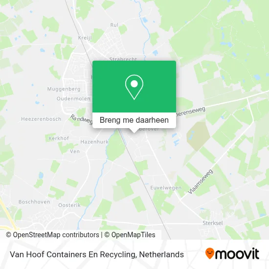 Van Hoof Containers En Recycling kaart