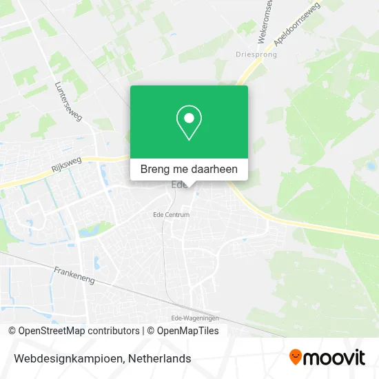 Webdesignkampioen kaart