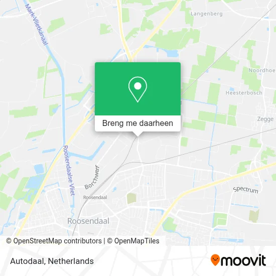 Autodaal kaart