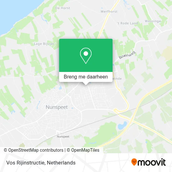 Vos Rijinstructie kaart