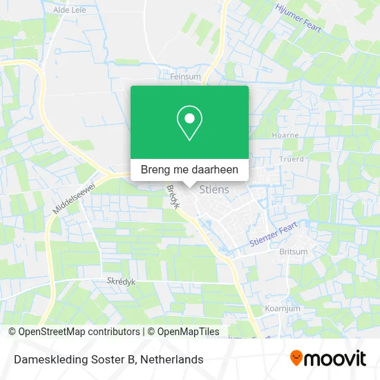 Dameskleding Soster B kaart