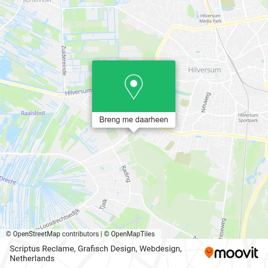Scriptus Reclame, Grafisch Design, Webdesign kaart
