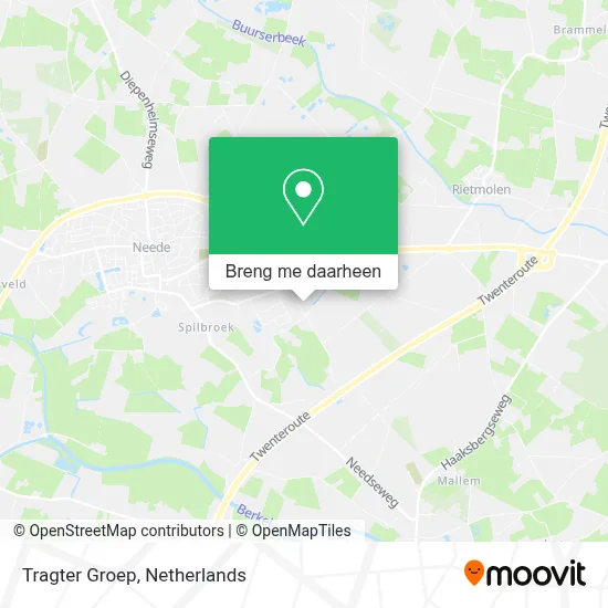 Tragter Groep kaart