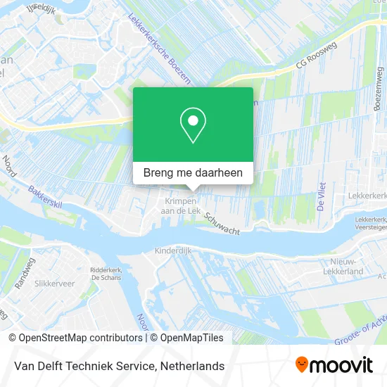 Van Delft Techniek Service kaart