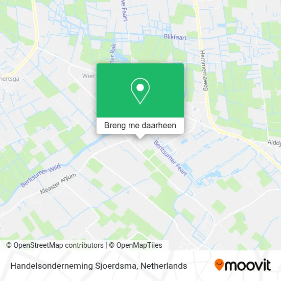 Handelsonderneming Sjoerdsma kaart