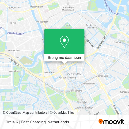 Circle K | Fast Charging kaart