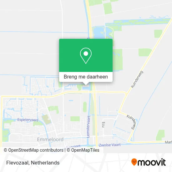 Flevozaal kaart