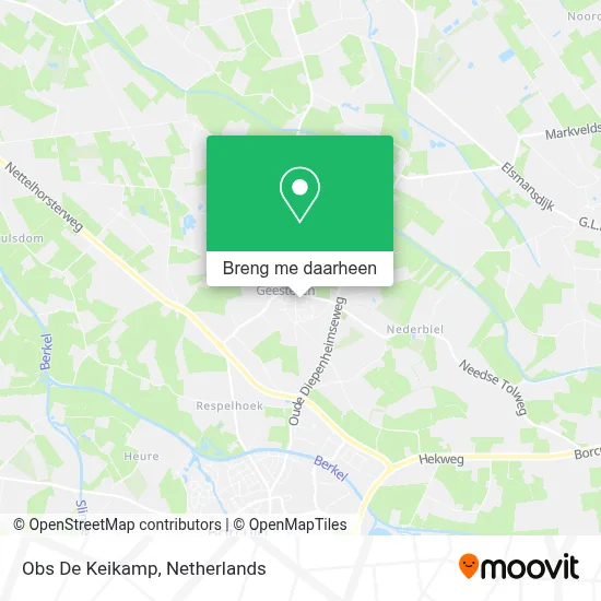 Obs De Keikamp kaart