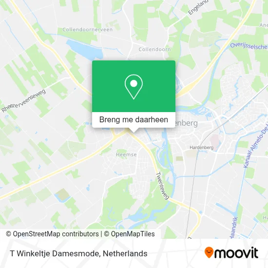 T Winkeltje Damesmode kaart