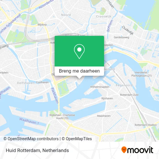 Huid Rotterdam kaart