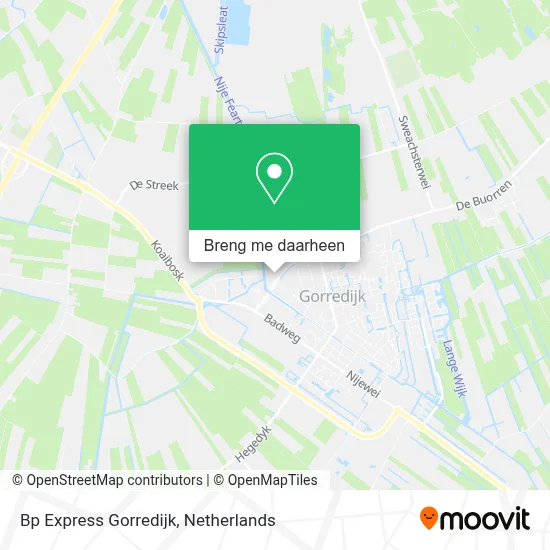 Bp Express Gorredijk kaart