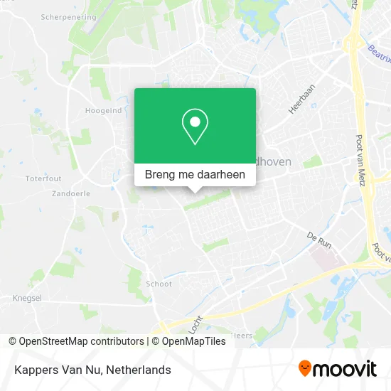 Kappers Van Nu kaart