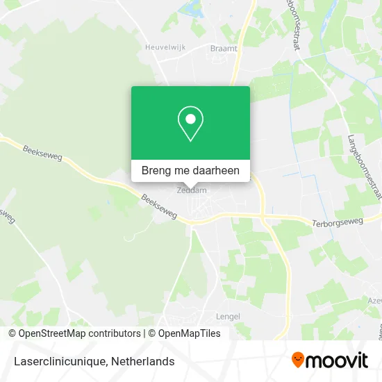Laserclinicunique kaart