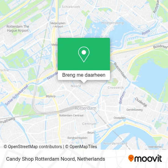 Candy Shop Rotterdam Noord kaart