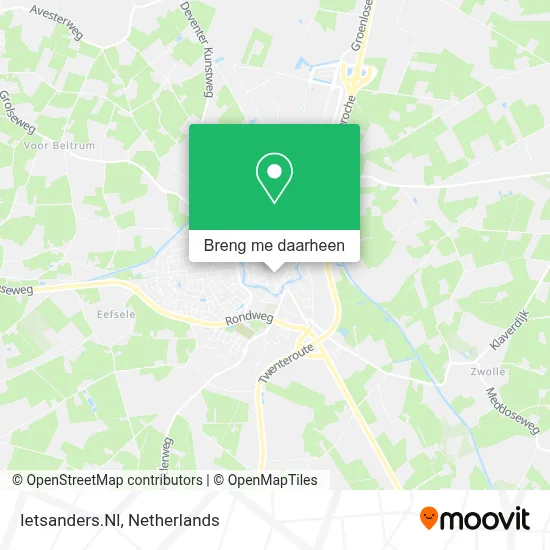 Ietsanders.Nl kaart