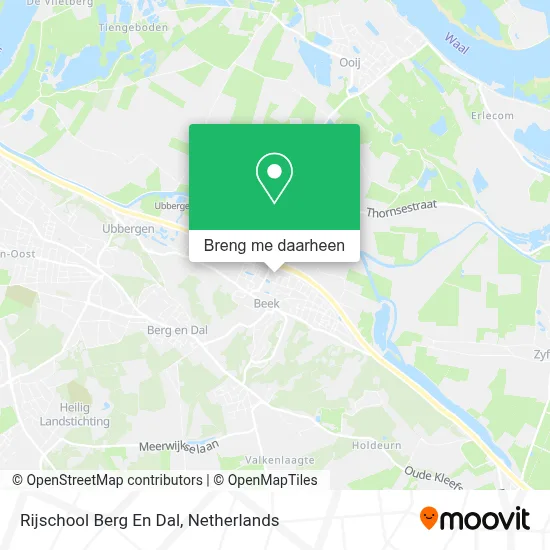 Rijschool Berg En Dal kaart