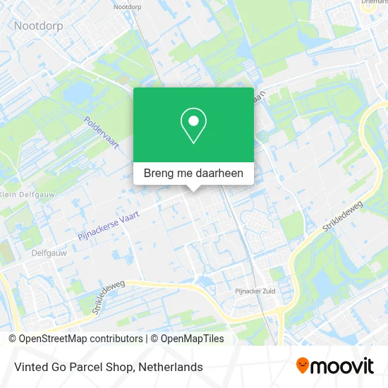 Vinted Go Parcel Shop kaart
