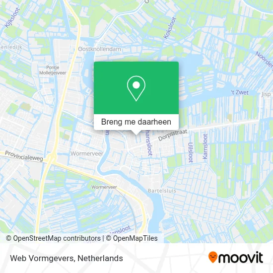 Web Vormgevers kaart