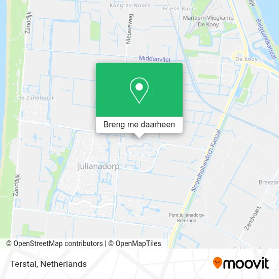 Terstal kaart