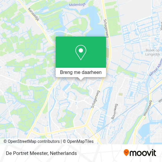 De Portret Meester kaart