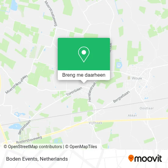 Boden Events kaart