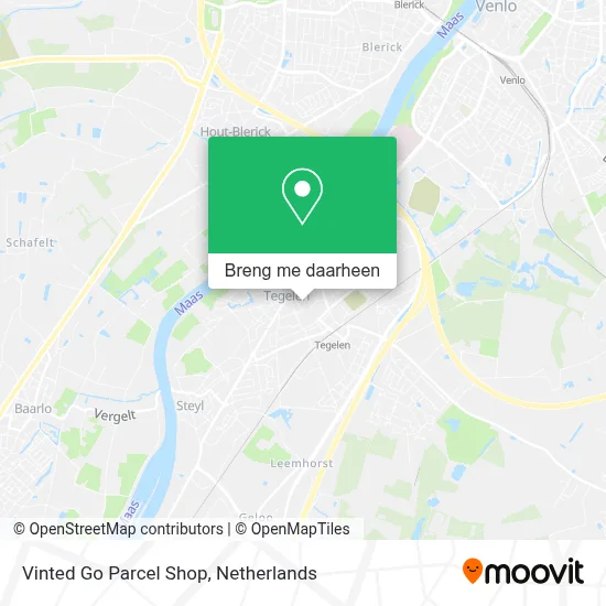 Vinted Go Parcel Shop kaart