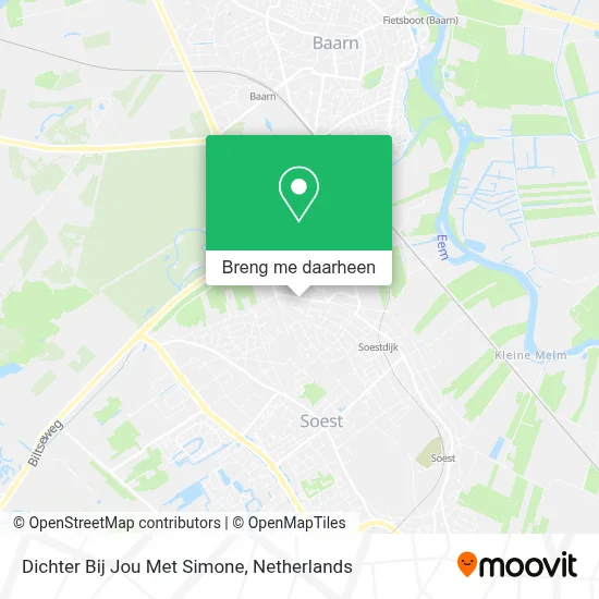 Dichter Bij Jou Met Simone kaart