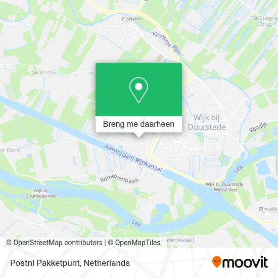 Postnl Pakketpunt kaart