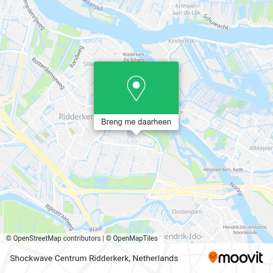 Shockwave Centrum Ridderkerk kaart