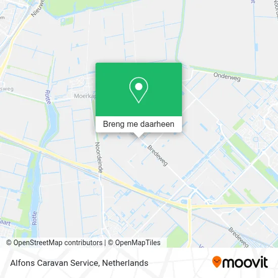 Alfons Caravan Service kaart