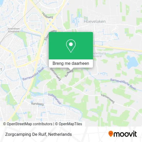 Zorgcamping De Ruif kaart