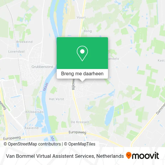 Van Bommel Virtual Assistent Services kaart