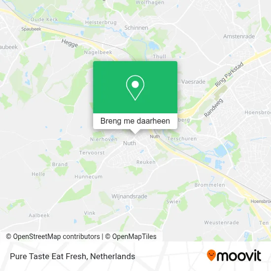 Pure Taste Eat Fresh kaart