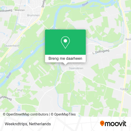 Weekndtrips kaart