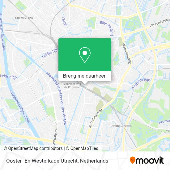Ooster- En Westerkade Utrecht kaart
