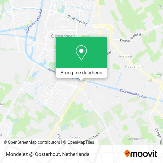 Mondelez @ Oosterhout kaart