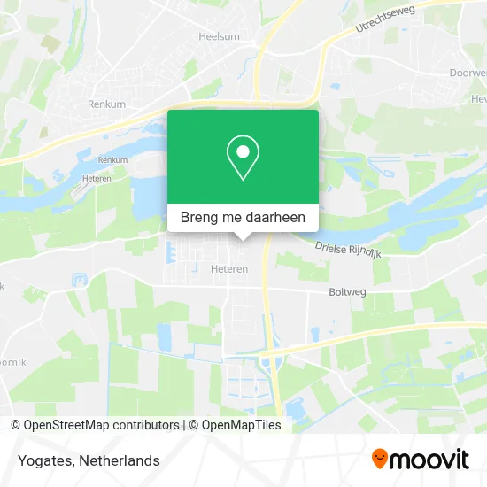 Yogates kaart