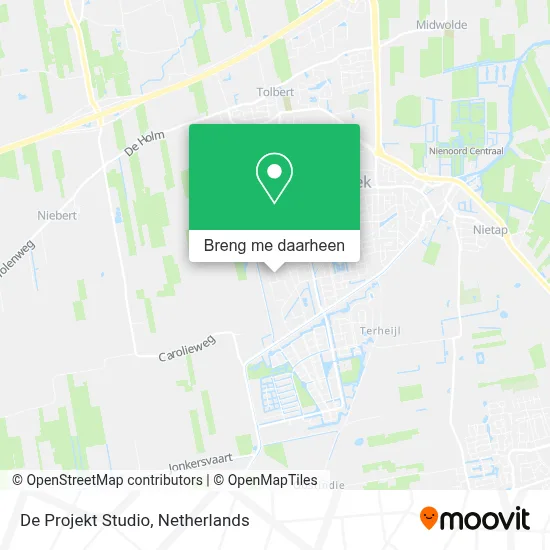 De Projekt Studio kaart