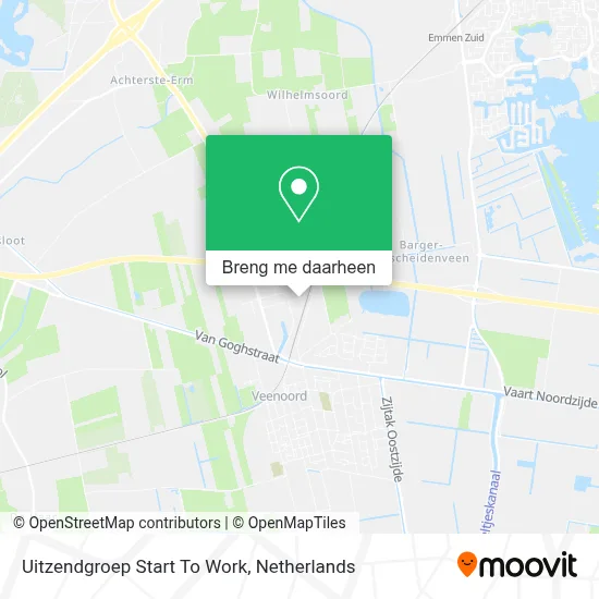 Uitzendgroep Start To Work kaart