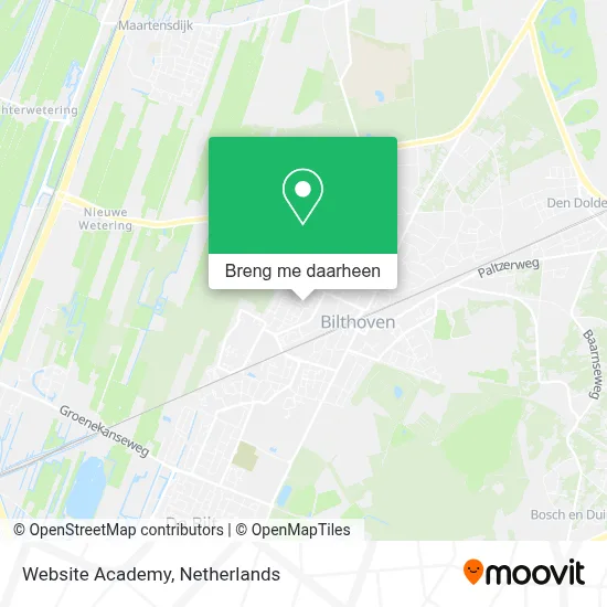 Website Academy kaart