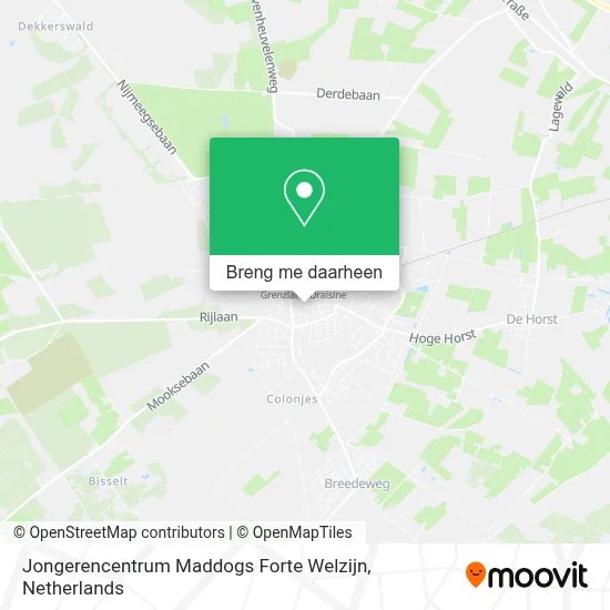 Jongerencentrum Maddogs Forte Welzijn kaart