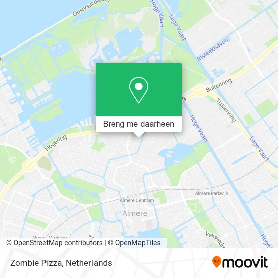 Zombie Pizza kaart