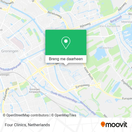 Four Clinics kaart